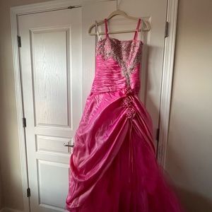 Floor length ball gown